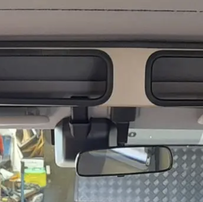 Troopy with radar module — console can still fit